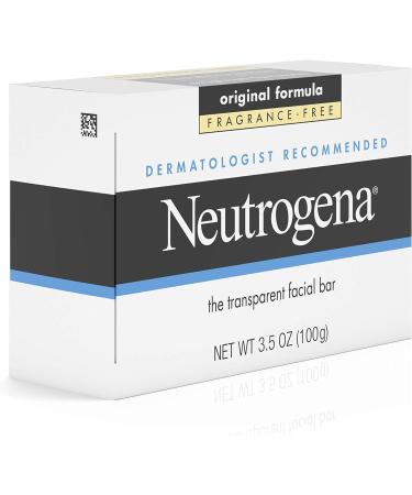 Fragrance Free Transparent Facial Bar Original Formula Neutrogena 3.5 oz Facial Bar For Unisex - Buy Online on GoSupps.com