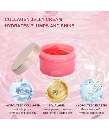 Godneei 100ml collagen cream for face lightly scented collagen jelly cream pink colloid collagen cream for face firming face cream - Buy Online on GoSupps.com