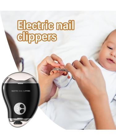 Electric Nail Trimmer - Mango Shape Electric Nail Trimmer | Double Head Nail Sharpener | 3 Speed Safe Electric Nail Trimmer | Automatic Nail Trimmer and File | Double-Head Trimming Nail Sharpener for Black - Buy Online on GoSupps.com