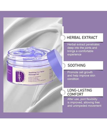 iekufes Joint Purple Gel Soothing Massage Cream Full-Body Joint Support for Knees Lumbar Neck Hands & Feet(2PCS) - Buy Online on GoSupps.com