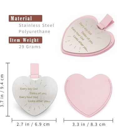 Personalized Heart Stainless Steel Makeup Mirror for Women - Best Festival Gift with Engraved Best Wishes for Your Wife or Girlfriend - Buy Online on GoSupps.com
