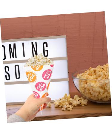 Healeved 100 Pcs Popcorn Bag Popcorn Cone Bags Cone Shaped Bags Candy Treat Bag Mini Treat Bags Cardboard Popcorn Boxes Mini Bags for Favors For Party Paper Child Packing Bag Christmas - Buy Online on GoSupps.com