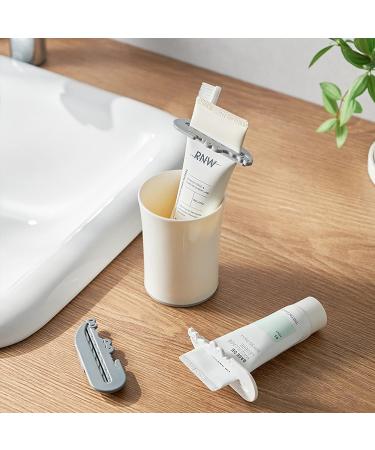6-Piece Toothpaste Tube Squeezer Dispenser Set - Save Toothpaste & Creams - Gray, Black, Green, Yellow, White - Buy Online on GoSupps.com
