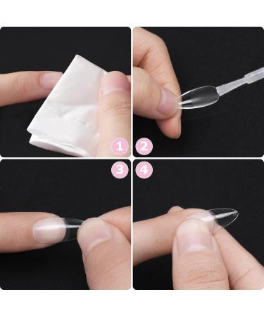 500 Pcs Almond Shape Nail Tips - Acrylic Artificial Nails with Storage Case for Nail Studios & DIY Nail Art - Buy Online on GoSupps.com