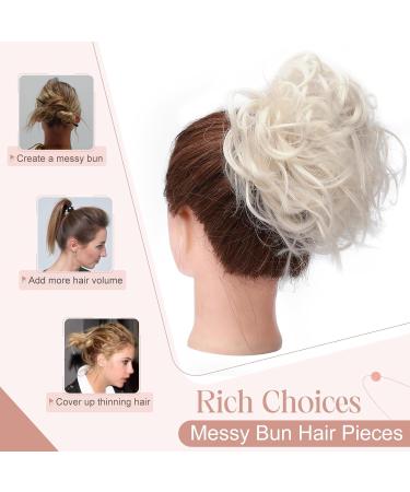 XXL Hair Extensions - Voluminous White Blonde Ties for Bridal Hairstyles & Updos - Buy Online on GoSupps.com