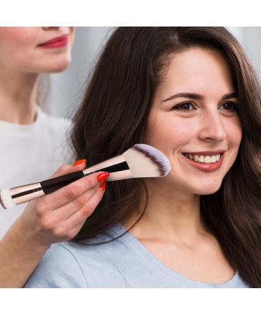 Premium Double Ended 2-in-1 Makeup Brushes - Foundation Contour & Highlighter Kabuki Brush for Liquid & Cream Blending - International Shipping - Buy Online on GoSupps.com