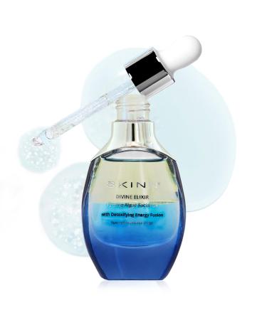 SKINN Firming Algae Oil Anti Aging Facial Oil for Fine Lines and Wrinkles 1oz - Lightweight Moisturizer for a Smooth Glowing & Healthy-Looking Skin - Hydrating Face Serum for Dry Skin Texture