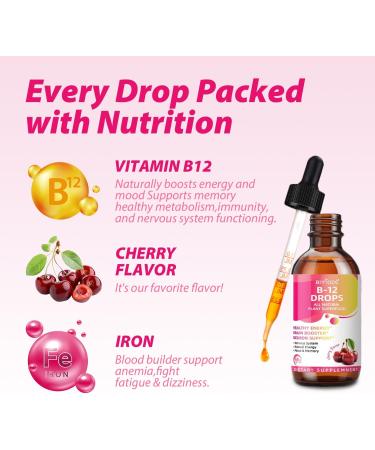 2P Cherry-Flavored Iron Drops for Women - Help Maintain Energy Boost Vitality and Immunity. Non-GMO Gluten-Free 60 ml. - Buy Online on GoSupps.com