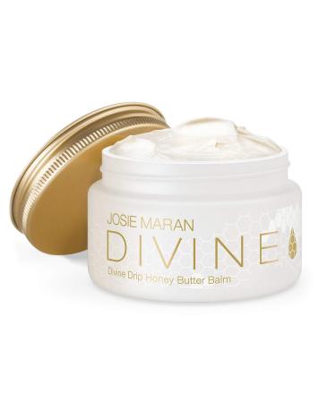 Josie Maran Divine Drip Honey Butter Balm - Honey and 100% Argan Oil (142g Net Wt | 5 oz Pure Honey)