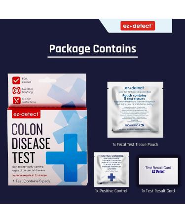 EZ Detect Colon Disease Test - Reliable Home Screening Kit - Buy Online on GoSupps.com