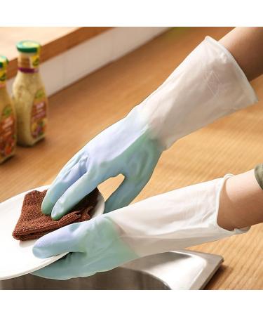 Cleaning Gloves Waterproof Kitchen Gloves Reusable Dishwashing Gloves Durable Rubber Gloves Anti Slip Household Gloves for Kitchen for Palm Width 3.6''-3.9 - Buy Online on GoSupps.com