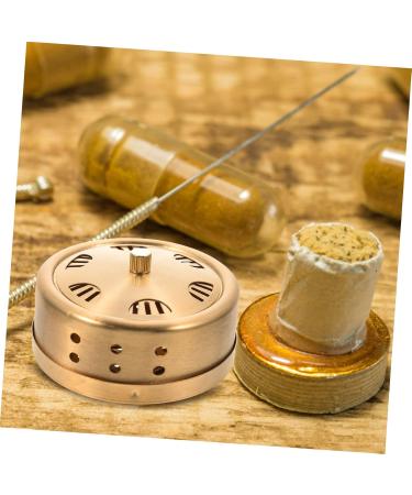 Healeeved 5er-Box Smoke-Free Moxibustion Tool Set - Adjustable Copper Moxa-Stick Container 5PCs Golden Moxibustion Box for Home Use - Buy Online on GoSupps.com