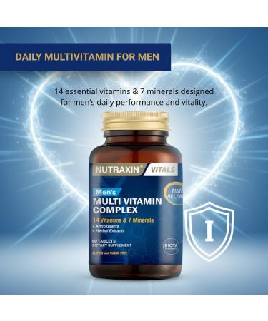 Nutraxin Men's Multivitamin & Mineral Complex 60 Tablets - Buy Online on GoSupps.com