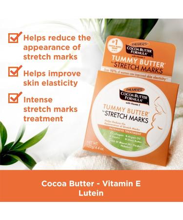 Palmer's Cocoa Butter Formula Tummy Butter for Stretch Marks with Vitamin E - 4.4 oz | Buy Internationally - Buy Online on GoSupps.com