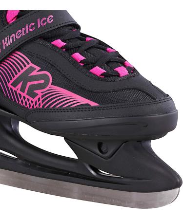 K2 Women's Kinetic Ice Skates - EU 39 (UK 5.5 / US 8) - Black & Pink - International Shipping Available - Buy Online on GoSupps.com