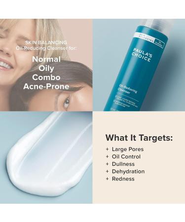 Paula's Choice Skin Balancing Oil-Reducing Cleanser with Aloe - Face Wash for Oily Skin, Large Pores - 8 oz - Buy Online on GoSupps.com