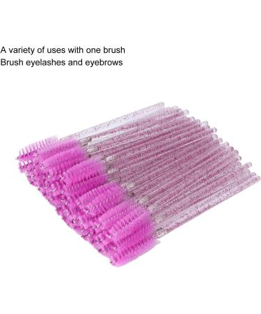 Mascara Wands Spiral Brush Head Disposable Eyelash Brushes Flexible Makeup Tool for Home Purple - Buy Online on GoSupps.com