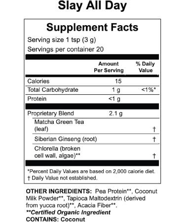 Apoth kary Slay All Day Japanese Matcha Powder - Energy Focus & Stress Relief Herbal Supplement | Vegan Sugar Free Gluten Free - Buy Online on GoSupps.com