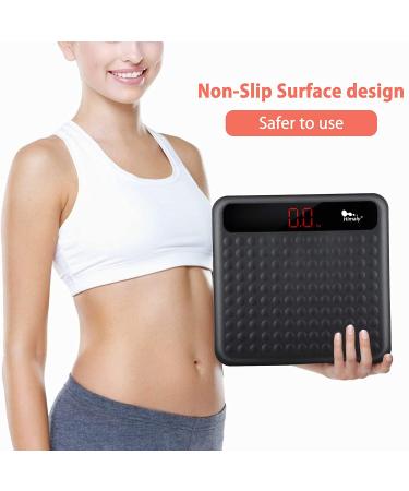 Digital Body Weight Bathroom Scale  High Precision Measurements Scales with Large Non Slip Silicone Platform and LCD Digital Display  400lbs/180kg Capacity (Black) 1-Black - Buy Online on GoSupps.com