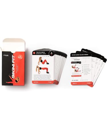 intensic SPORTS Training Cards | 60 Fitness Exercises for Stomach Legs & Bottom | Equipment-Free Bikini Fit Workouts - Buy Online on GoSupps.com