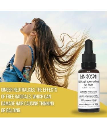 Ginger Extract 100% Hair Lotion Rub 30ml - BINGOSPA | Revitalize Hair & Promote Growth - International Shipping Available - Buy Online on GoSupps.com