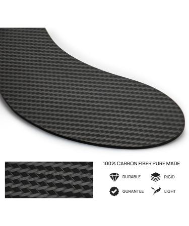 Buy Carbon Fiber Insoles - 1.5mm Rigid Shoe Inserts for Foot Pain Relief | Orthotic Stiffeners for Arthritis & Turf Toe - Size 270mm Men's 10.5 & Women's 11.5 - Buy Online on GoSupps.com