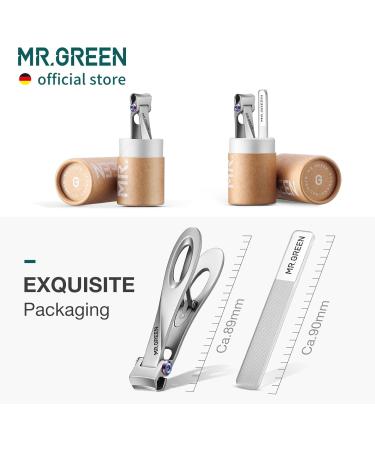 MR.GREEN Stainless Steel Nail Clippers - Wide Jaw Toenail & Fingernail Cutter | Durable Manicure Tools for Thick Nails - Buy Online on GoSupps.com