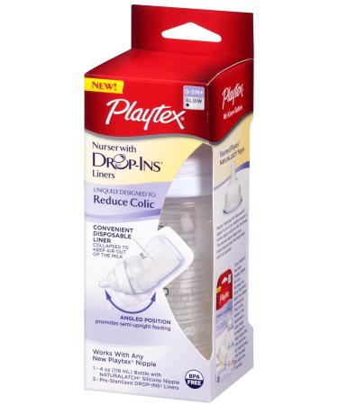 Playtex Drop-Ins Premium Nurser Bottle 4 Ounce - Discontinued by Manufacturer - Buy Online on GoSupps.com