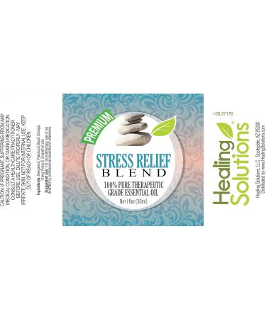 Healing Solutions Stress Relief Blend Essential Oil - 100% Pure Therapeutic Grade 30ml | Aromatherapy Oils for Relaxation & Wellness - Shop Internationally - Buy Online on GoSupps.com