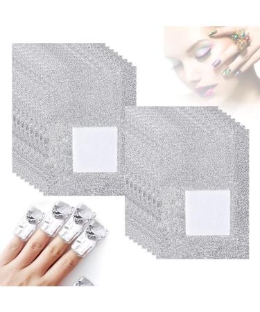 COSOOF Nail Polish Remover  Gel Polish Remover Nail Foil Wraps 100Pcs Soak Off Nail Polish Remover Pads Premium Nail Foil Wraps for Removal (100pcs set)  WHITE