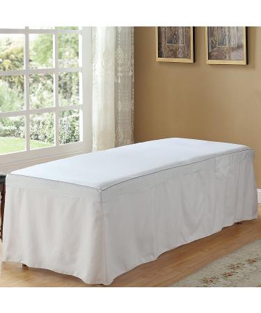 Premium Microfiber Cotton Massage Table Skirt | Protect Your Massage Table | Reusable & Machine Washable - Buy Online on GoSupps.com