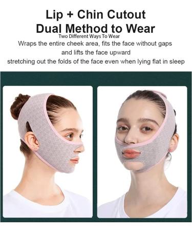 2PCS V Line Beauty Face Sculpting Sleep Mask - Double Chin & Face Shaping Mask for V-Line and Chin Contouring - Buy Online on GoSupps.com