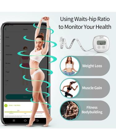 Slimpal Body Fat Measuring Tape & Smart Scale | Digital Bathroom Scale for Weight & Fat | Body Composition Analyzer - Buy Online on GoSupps.com
