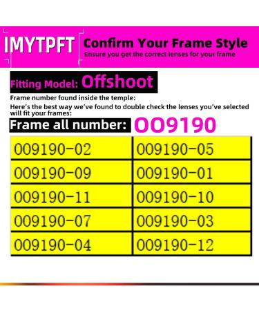 IMYTPFT Compatible Replacement Lenses for Oakley Offshoot - Titanium One Size - Premium Quality for Ideal Vision - Buy Online on GoSupps.com