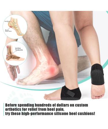 Adjustable Heel Cups | Breathable Heel Cushions for Plantar Fasciitis & Heel Pain Relief - Unisex Support - Buy Online on GoSupps.com