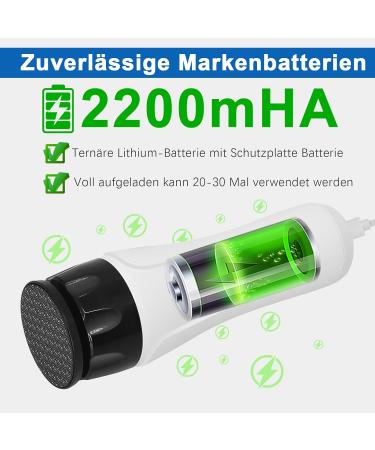 Electric Callus Remover Callus Removal Foot Rechargeable Professional Electric Callus Remover Foot Care Pedicure Rasp Foot File Sander 3 Speeds (White) - Buy Online on GoSupps.com