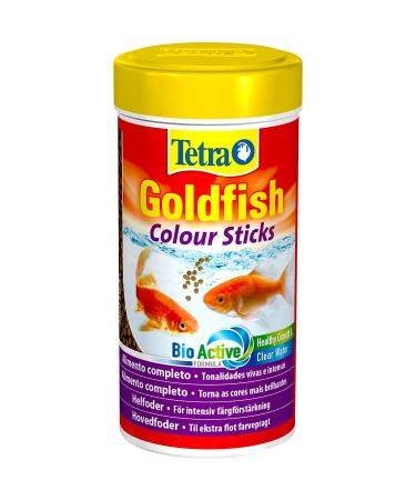 Tetra Goldfish Colour Sticks, Fish Food That Enhances Natural Colours, 250 ML Box