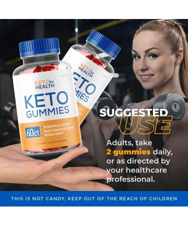 Keto for Health ACV Gummies - 30 Day Supply | Shark Tank & Oprah Approved Keto Gummies - Buy Online on GoSupps.com