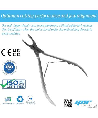 YNR Nail Corner Pliers Convex Cutting Edge Toenail Podiatry Tool German Forged 14.5 cm rustproof sterilizable Cutter Nail Nippers to Cut Thick Toe Nails - Hospital Grade - Spring - Buy Online on GoSupps.com