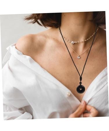 Minkissy 3-St Necklace with Safety Buckle - Amethyst Halmony Trailer Crystal Chain Festival Accessory for Men & Women - International Shipping Available - Buy Online on GoSupps.com