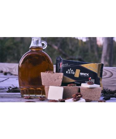 Keto Brick | Keto Snack Bar | Delicious and Easy Keto Snack on the Go | High Protein | High Fat | Sugar Free | Low Carb Bar (2 Pack Buttered Maple Pecan) Buttered Maple Pecan 2 Pack - Buy Online on GoSupps.com