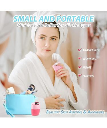 2-in-1 Ice Roller for Face & Eye Puffiness Relief | Mini Ice Mold for Face | Facial Rollers Gua Sha Face Massage | Skin Care Tool (Purple) - Buy Online on GoSupps.com