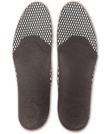 Orthopedic Shoe Inserts Tacco Gel-Deluxe | Vegan Leather | Gel Cushion & Midfoot Support (Size 36 EUR) - Enhance Comfort & Foot Health - Buy Online on GoSupps.com