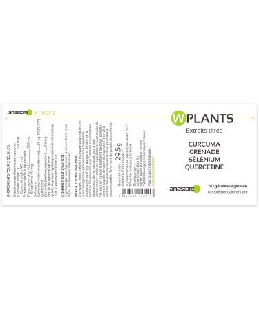WPLANTS * 317.5 mg / 60 capsules * Joints (inflammation) Cardiovascular Brain Digestion (gastrointestinal disorders) * Satisfaction Guarantee or Returns * Made in France - Buy Online on GoSupps.com
