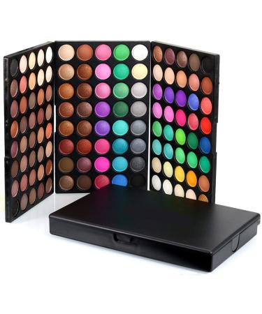 FantasyDay 120 Colors Shimmer Eyeshadow Palette with 10 High-Quality Brushes | Durable & Highly Pigmented Beauty Makeup Kit #3 - International Shipping Available - Buy Online on GoSupps.com