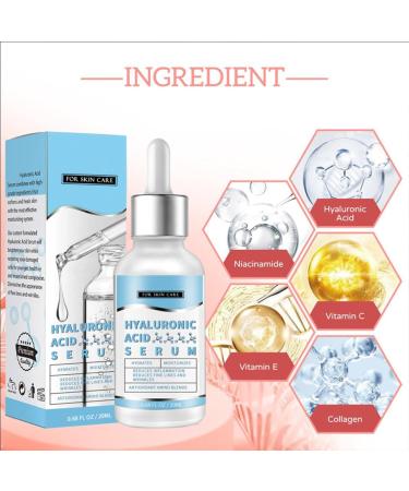 Hyaluronic Acid Serum - Face Serum for Women - Hydrating Serum - Hyaluronic Acid Serum for Face - Dark Spot Correcting Glow Serum Face - Smooth Skin Care Face Serum 20ml - Buy Online on GoSupps.com