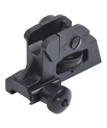 Ozark Armament A2 Rear Sight - Picatinny Iron Sights with All Metal Construction - Two Aperture Sight for Close and Precision Targets - Designed to Mount on a Picatinny Rail