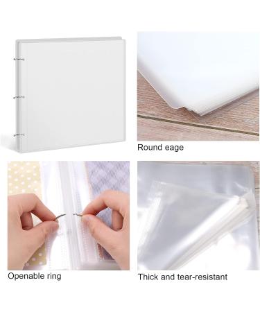 Caydo 100 Pack Scrapbook Refill Pages with 9 Pieces Binder Rings Fits 3 Ring Scrapbooking Binders and Standard 12x12 Inch Scrapbook Paper Albums Acid Free PVC Free Scrapbook Page Protectors - Buy Online on GoSupps.com
