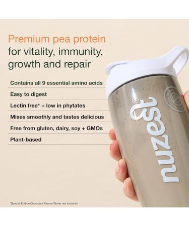 Nuzest - Pea Protein Powder - Clean Lean Protein Premium Vegan Plant Based Protein Powder Dairy Free Gluten Free GMO Free Protein Shake Smooth Vanilla 40 Servings 2.2 lb Vanilla 2.2 Pound (Pack of 1) - Buy Online on GoSupps.com