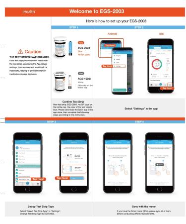 iHealth Blood Glucose Test Strips (50 Count) - No Coding, Precision Measurement for Diabetics - Buy Online on GoSupps.com